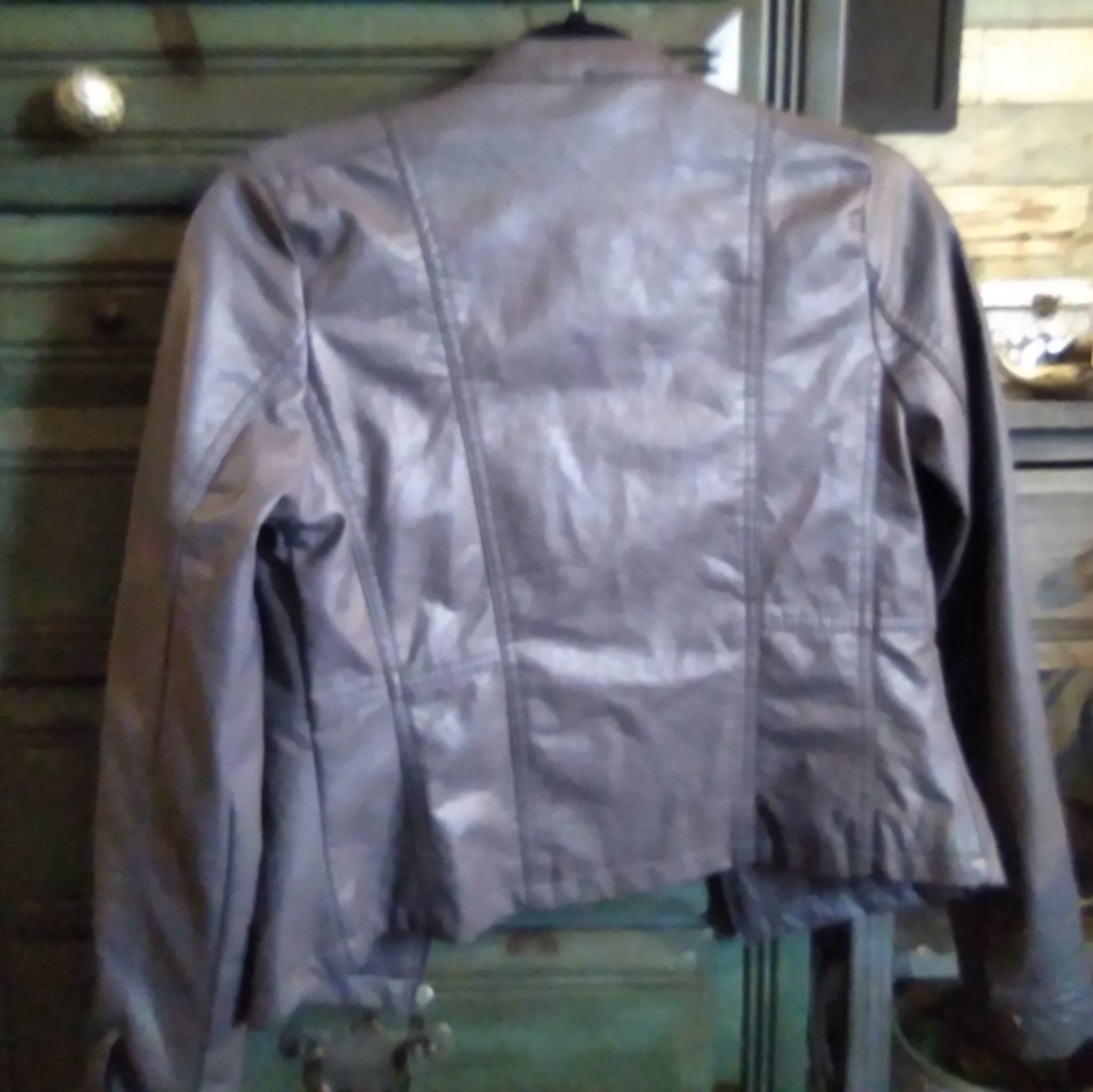 Dark leather jacket